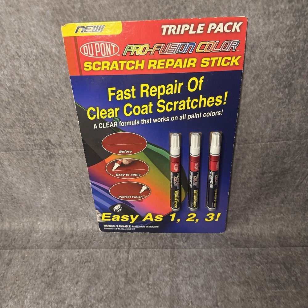 New Dupont Pro-Fusion Color Scratch Repair Stick Triple (3) Pack
